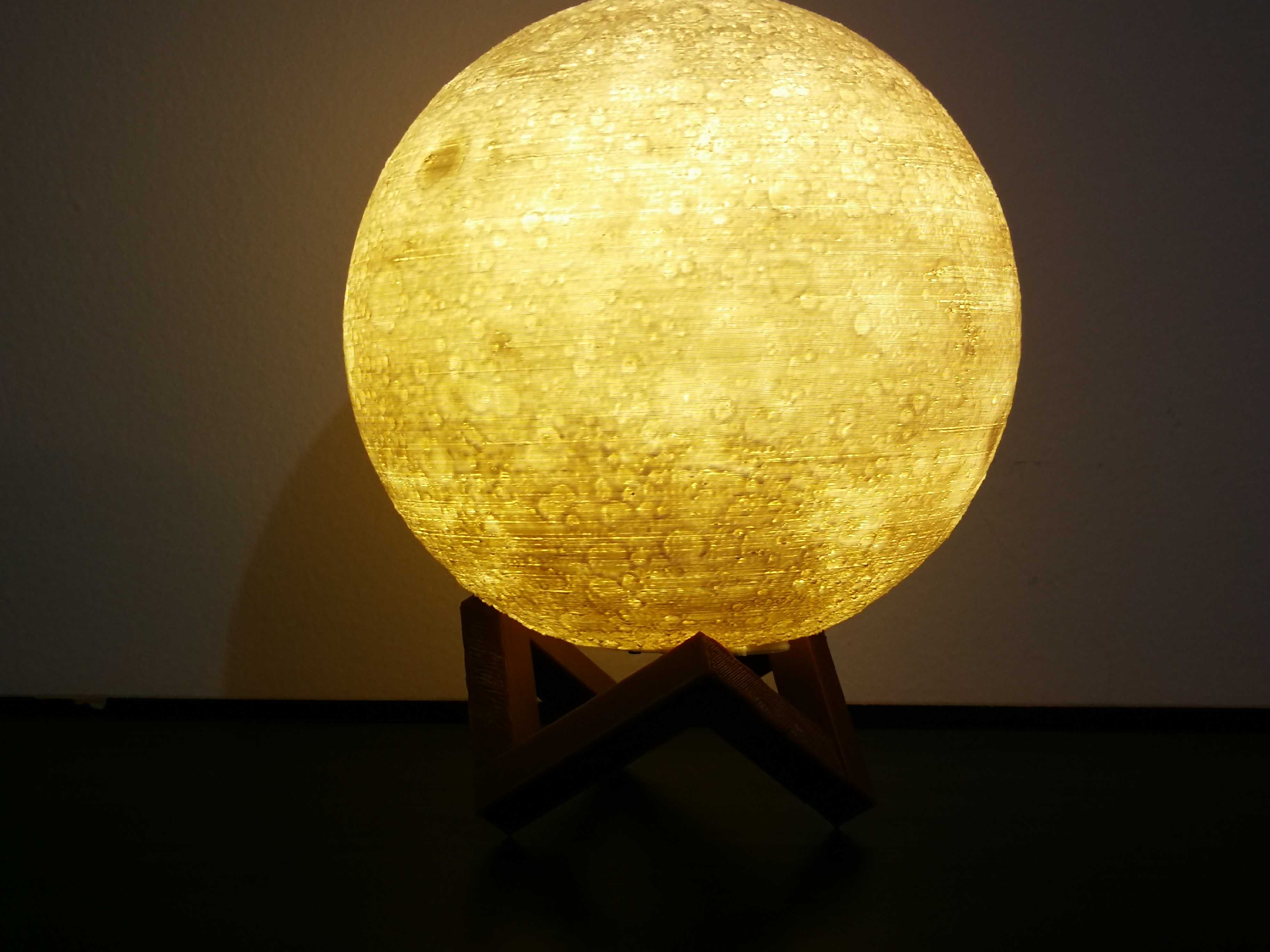 Lampara Luna llena amarilla Lampara Luna llena amarilla