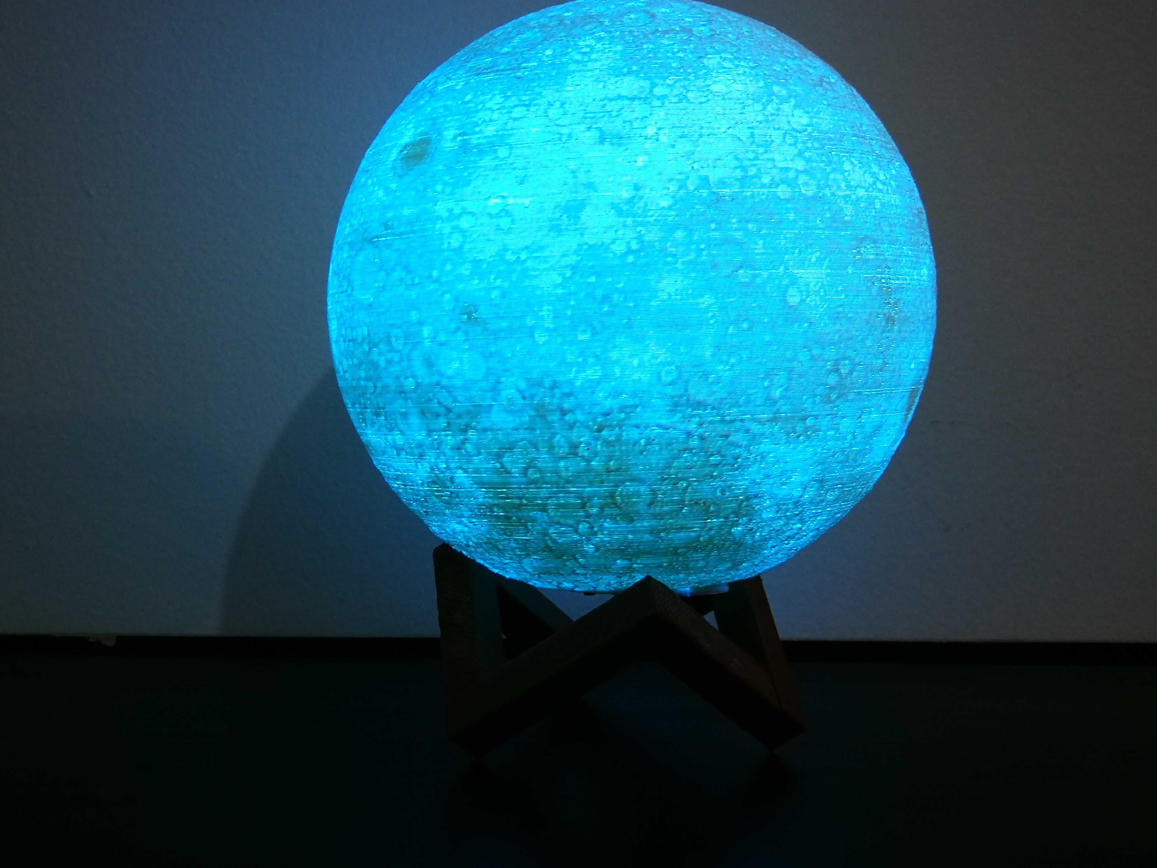 Lampara Luna llena azul Lampara Luna llena azul