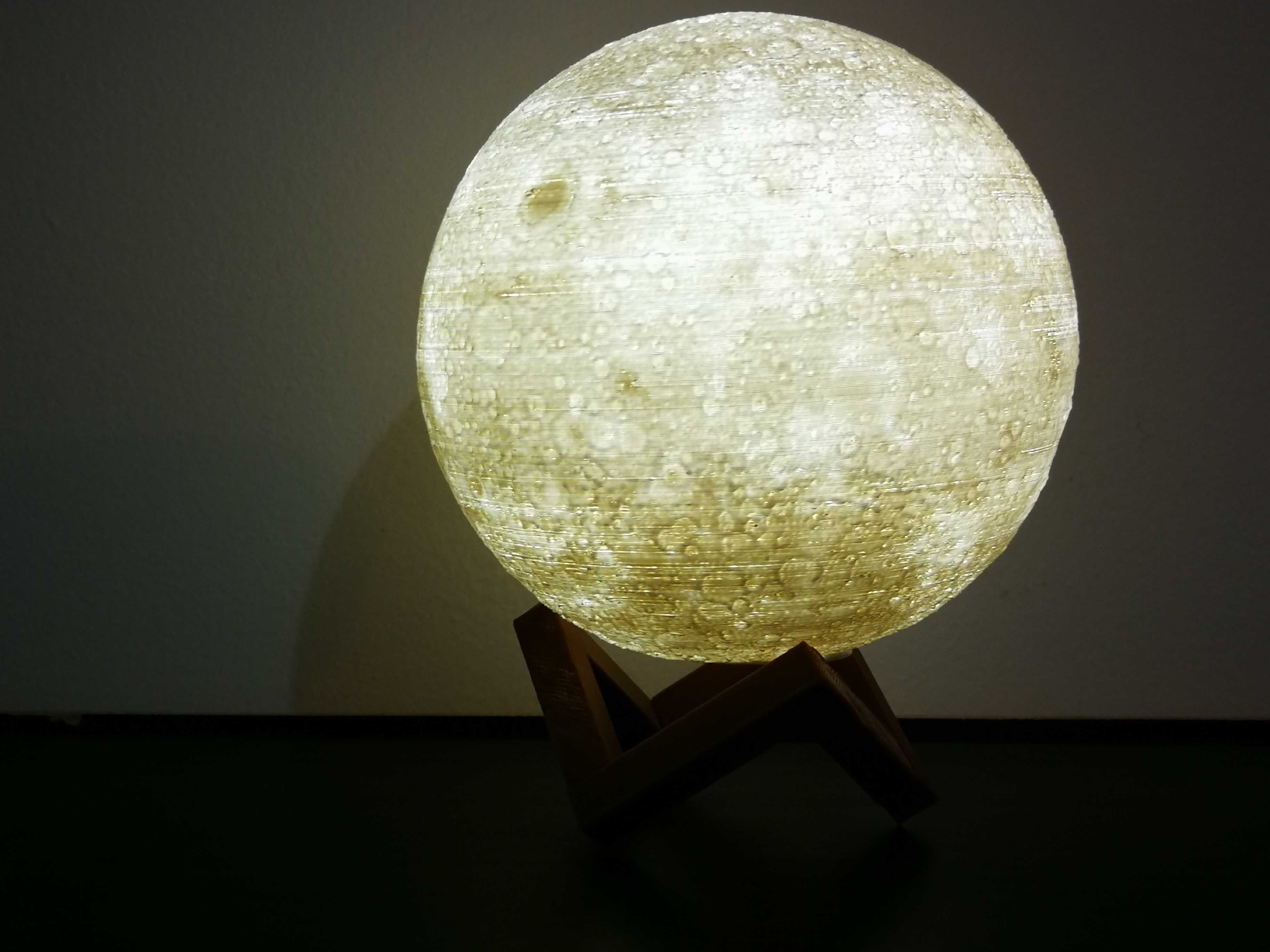 Lampara Luna llena blanca Lampara Luna llena blanca