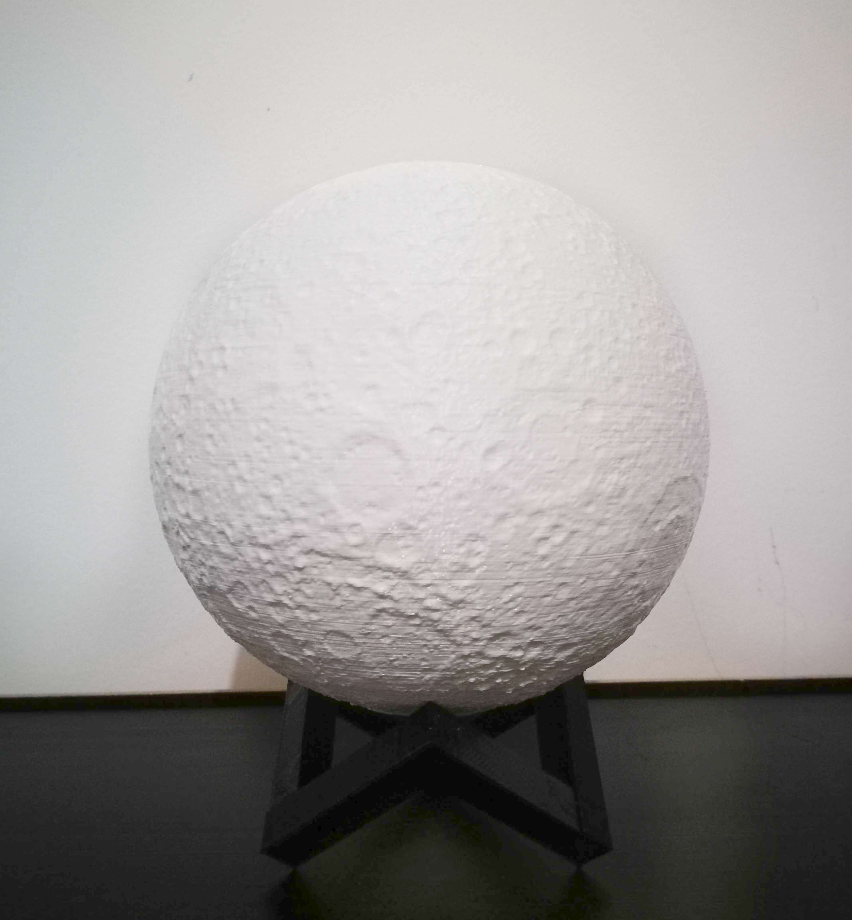 lampara luna base negra Lampara Luna base negra