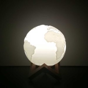 Lampara tierra luz blanca