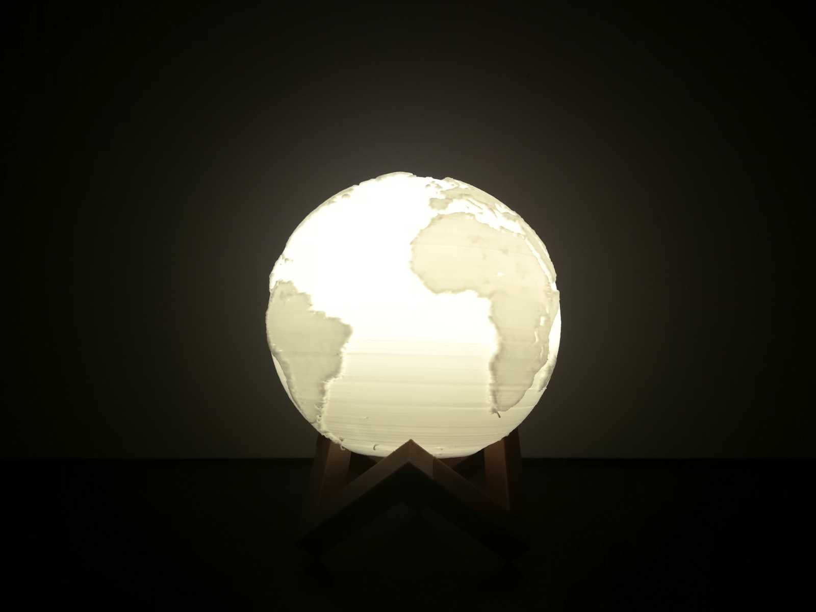 Lampara tierra luz calida Lampara tierra luz calida